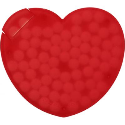 Image of Heart shaped plastic mint card